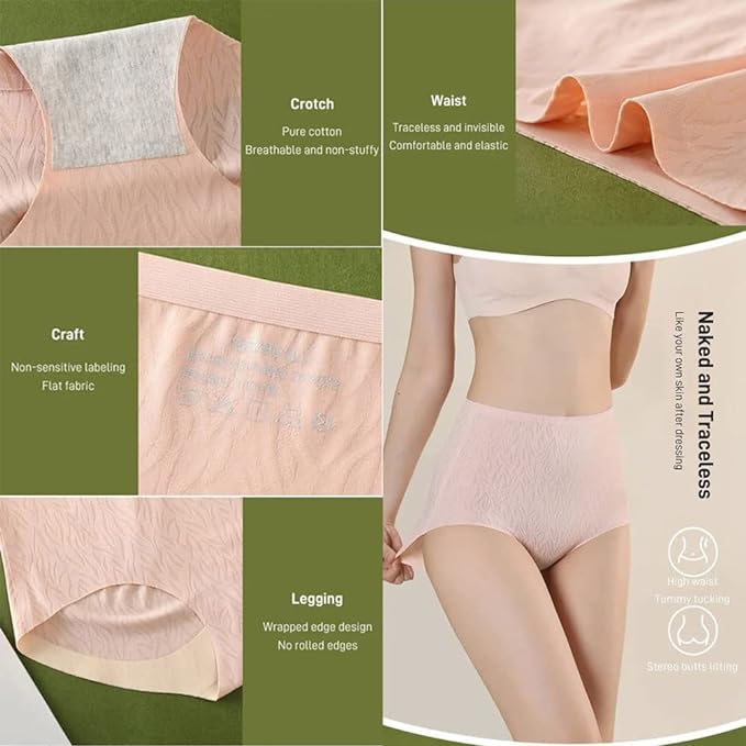 🔥Last Day Sale 50% OFF🔥🎉Pay 1 Get 3 (3packs)_Fresh Seamless High Waist Butt Lift Panties—🛫VIP Fast Shipping (Only Today)⏰
